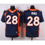 nike nfl jerseys denver broncos #28 ball blue[new Elite]