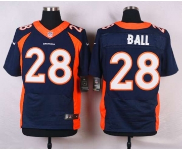 nike nfl jerseys denver broncos #28 ball blue[new Elite]