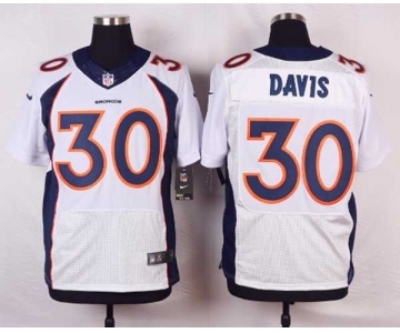 nike nfl jerseys denver broncos #30 davis white[new Elite][davis]