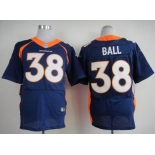 nike nfl jerseys denver broncos #38 ball blue[new Elite]