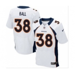 nike nfl jerseys denver broncos #38 ball white[Elite]