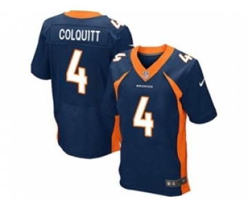 nike nfl jerseys denver broncos #4 britton colquitt blue[Elite]