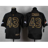 nike nfl jerseys denver broncos #43 ward black[Elite gold lettering fashion]