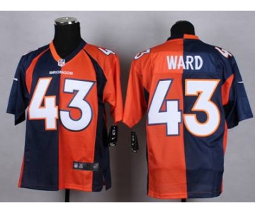 nike nfl jerseys denver broncos #43 ward orange-blue[Elite split]