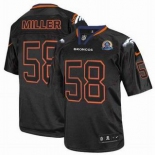 nike nfl jerseys denver broncos #58 miller black[Elite lights out 50th Patch]