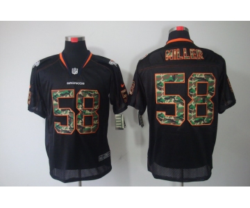 nike nfl jerseys denver broncos #58 miller black[camo fashion Elite]