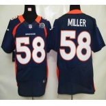 nike nfl jerseys denver broncos #58 miller blue[Elite 50th Patch]