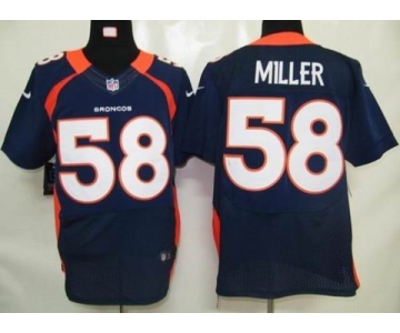 nike nfl jerseys denver broncos #58 miller blue[elite]