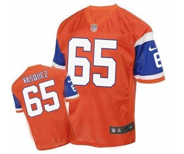 nike nfl jerseys denver broncos #65 vasquez orange[2016 Elite][vasquez]