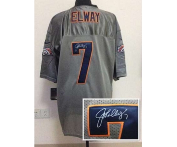 nike nfl jerseys denver broncos #7 elway grey[Elite shadow signature]