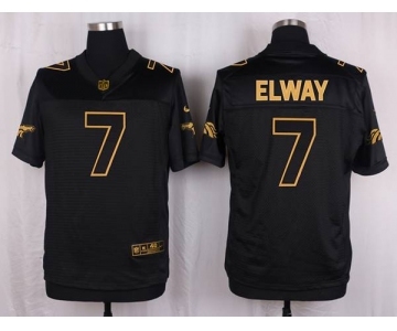 nike nfl jerseys denver broncos #7 john elway black gold collection[Elite]