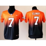 nike nfl jerseys denver broncos #7 john elway orange-blue[Elite drift fashion][second version]