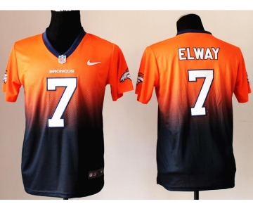 nike nfl jerseys denver broncos #7 john elway orange-blue[Elite drift fashion][second version]