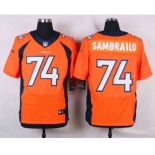 nike nfl jerseys denver broncos #74 sambrailo orange[new Elite]