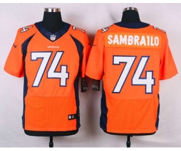 nike nfl jerseys denver broncos #74 sambrailo orange[new Elite]