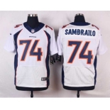 nike nfl jerseys denver broncos #74 sambrailo white[new Elite]