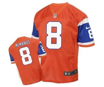 nike nfl jerseys denver broncos #8 mcmanus orange[2016 Elite]