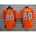 nike nfl jerseys denver broncos #80 thomas orange[elite]