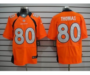 nike nfl jerseys denver broncos #80 thomas orange[elite]