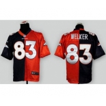 nike nfl jerseys denver broncos #83 welker orange-blue[Elite split]