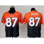 nike nfl jerseys denver broncos #87 eric decker orange-blue[Elite drift fashion][second version]