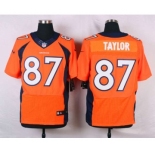 nike nfl jerseys denver broncos #87 taylor orange[new Elite][taylor]