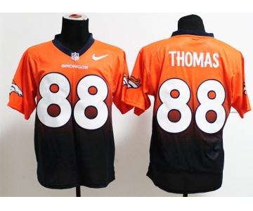 nike nfl jerseys denver broncos #88 thomas orange-blue[Elite drift fashion][second version]