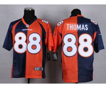 nike nfl jerseys denver broncos #88 thomas orange-blue[Elite split]