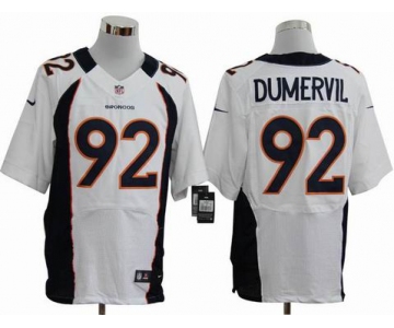 nike nfl jerseys denver broncos #92 dumervil white[elite]