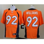 nike nfl jerseys denver broncos #92 williams orange[Elite][williams]