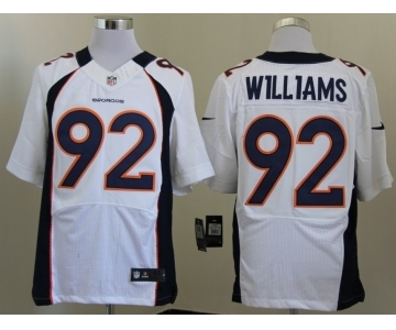 nike nfl jerseys denver broncos #92 williams white[Elite][williams]