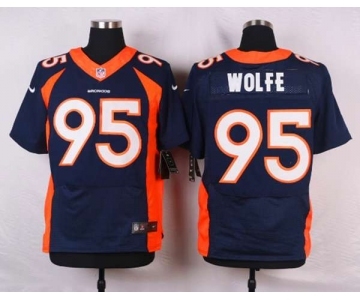 nike nfl jerseys denver broncos #95 wolfe blue[new Elite]