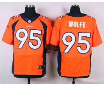 nike nfl jerseys denver broncos #95 wolfe orange[new Elite]