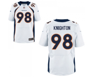 nike nfl jerseys denver broncos #98 knighton white[Elite][knighton]