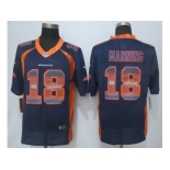 2015 new nike denver broncos #18 manning navy blue strobe jerseys[limited]