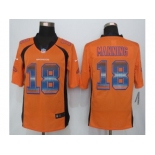 2015 new nike denver broncos #18 manning orange strobe jerseys[limited]