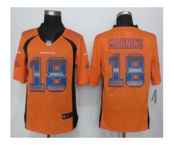 2015 new nike denver broncos #18 manning orange strobe jerseys[limited]