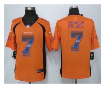 2015 new nike denver broncos #7 elway orange strobe jerseys[limited]