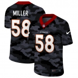 Men NEW Nike Denver Broncos #58 Miller 2020 Nike Camo Salute to Service Limited Jersey