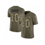 Men Nike Denver Broncos #10 Emmanuel Sanders Limited Olive Camo 2017 Salute to Service NFL Jersey