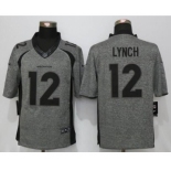 Men Nike Denver Broncos #12 Paxton Lynch Stitched Gridiron Gray Limited Jersey