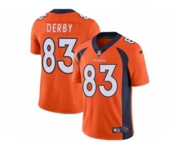 Men Nike Denver Broncos #83 A.J. Derby Orange Team Color Vapor Untouchable Limited Player NFL Jersey