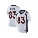 Men Nike Denver Broncos #83 A.J. Derby White Vapor Untouchable Limited Player NFL Jersey