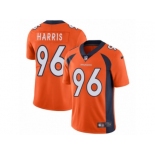 Men Nike Denver Broncos #96 Shelby Harris Orange Team Color Vapor Untouchable Limited Player NFL Jersey