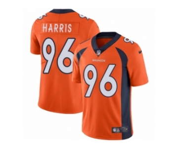 Men Nike Denver Broncos #96 Shelby Harris Orange Team Color Vapor Untouchable Limited Player NFL Jersey