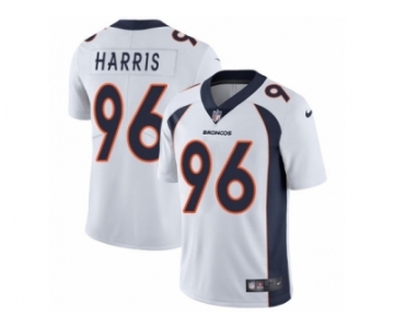 Men Nike Denver Broncos #96 Shelby Harris White Vapor Untouchable Limited Player NFL Jersey