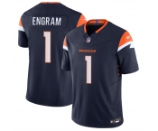 Men's Denver Broncos #1 Evan Engram Navy 2025 F.U.S.E. Alternate Vapor Limited Football Stitched Jersey