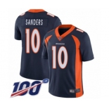 Men's Denver Broncos #10 Emmanuel Sanders Navy Blue Alternate Vapor Untouchable Limited Player 100th Season Football Jersey