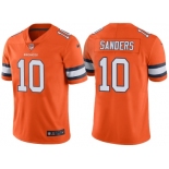 Men's Denver Broncos #10 Emmanuel Sanders Orange Color Rush Limited Jersey