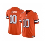 Men's Denver Broncos #10 Jerry Jeudy Orange 2023 F.U.S.E. Vapor Untouchable Football Stitched Jersey